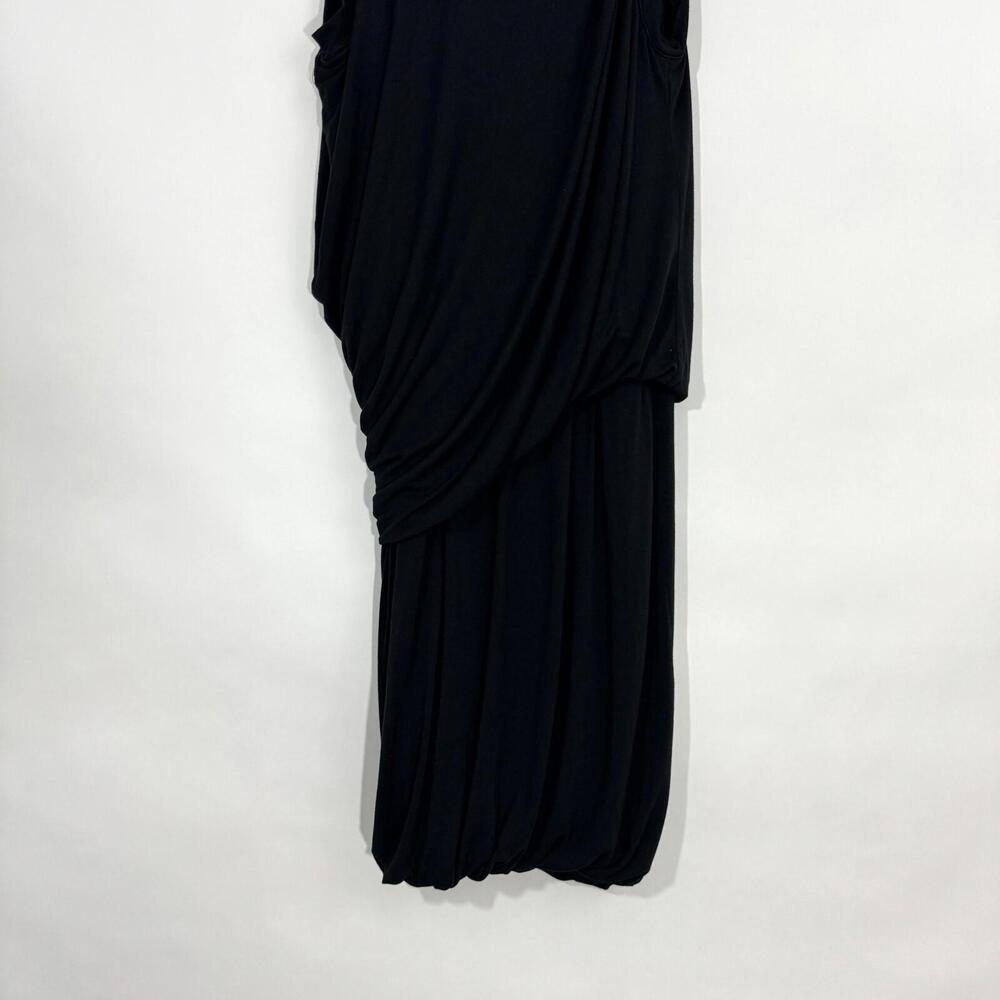 Heather by Bordeaux Women’s Size P Small Black Fitted Ruched Jersey Tank Dress - Picture 8 of 8